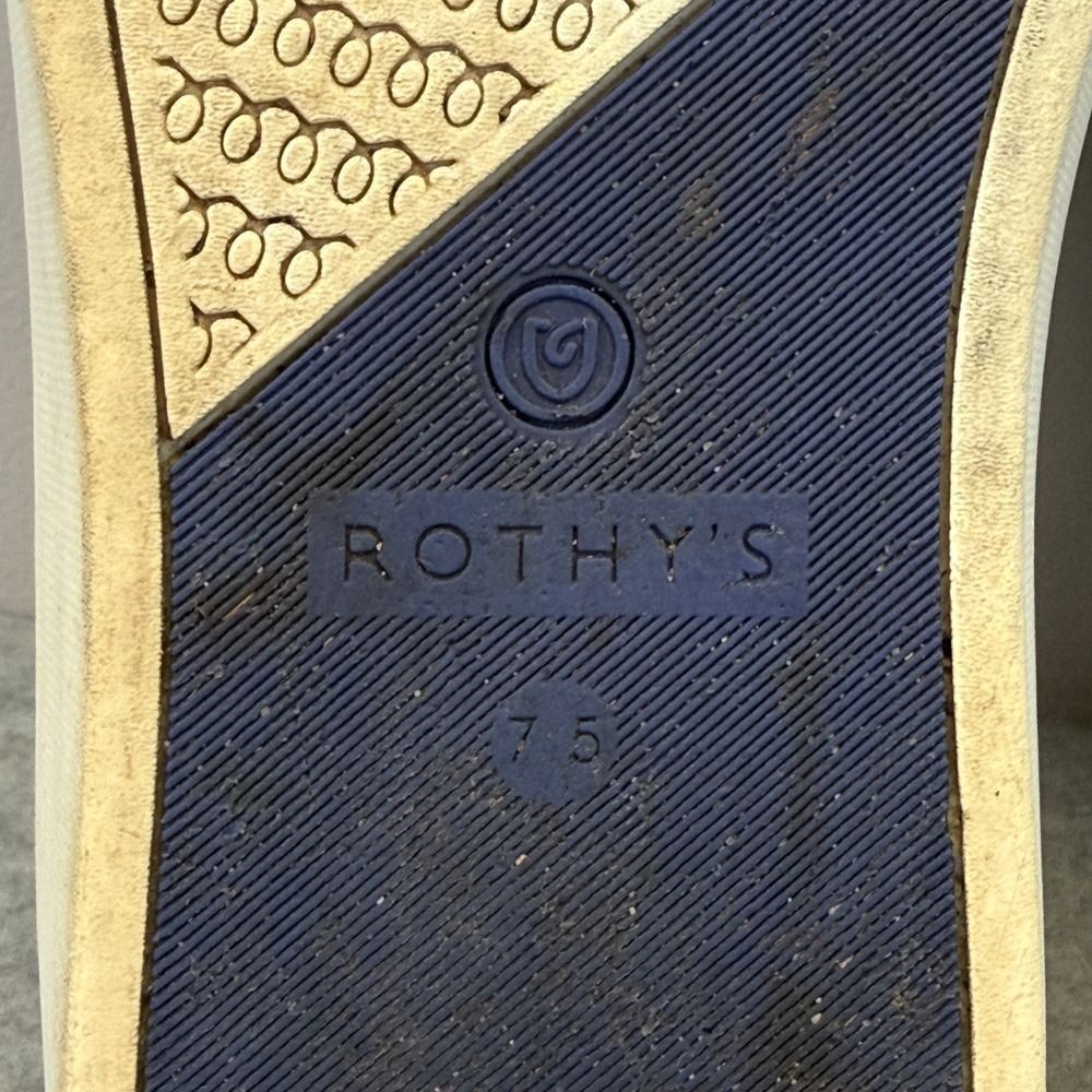Rothys Womens Shoes Size 7.5 Black Slip On Ballet Flats Comfort Casual Sneakers - Picture 9 of 10